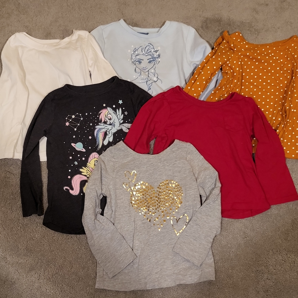 3 T Long sleeve t-shirt bundle, Frozen, My Little Pony and others